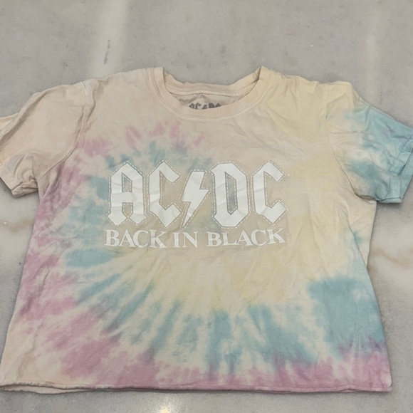 AC/DC Tops - AC/DC Pastel Tie-Dye T-Shirt